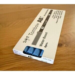 Tombow Marker/Highlighter Dual Brush Pen Water-based Tombow Pack of 6 ABT-526